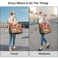 thumbnail image 5 of Rustic Paisley Floral Duffel Bohemian Chic Weekender Bag with Artistic Vintage Pattern, Ethnic Mala Inspired Design, 5 of 5