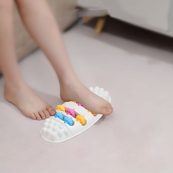 XIRQI Foot Massager Roller for Plantar Fasciitis Relief,Stress Relief and Improved Circulation Foot Roller,Deep Tissue Muscle Massage,Reflexology Tool for Foot Pain Neuropathy,White