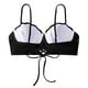 thumbnail image 2 of Prolriy Bikini Top de Tiras con Conchas Marinas Bikini Tops de Baño Push Up Traje de Baño Tops para Mujeres con Aros Traje de Baño Tops de Baño Sujetadores de Baño para Mujeres Negro XL, 2 of 7