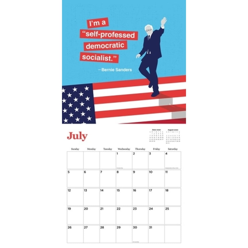 Bernie 2020 Wall Calendar: Revolutionary Quotes From Bernie Sanders (Other) - Walmart.com