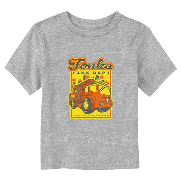 Toddler's Tonka Fire Dept Since 1947 Graphic Tee Athletic Heather 5T