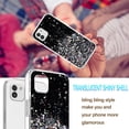 thumbnail image 4 of Compatible with Samsung A03 Case Cute Glitter Clear Sparkly Cases Shockproof Samsung Galaxy A03 Phone Case for Women Girls Silicone Slim Bling Protective Cover (Black), 4 of 14