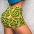 thumbnail image 4 of Fotbe Autumn Harvest Cartoon Corn Seamless Shorts, Womens Workout Shorts High Waist Stretch Booty Short for Gym/Yoga/Running/Biking-Large, 4 of 9