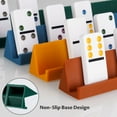 thumbnail image 5 of Double 6 Dominos Set for Adults with 28 Tiles 2x1x0.28 Inches & 4 Silicone Domino Racks 10x1.18x1.18 Inches, Classic Board Games with Portable Case for Family Game Nights & Travel, 5 of 9