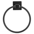 thumbnail image 1 of Toallero de pared Higoodz acero inoxidable redondo Negro 15 cm, 1 of 7