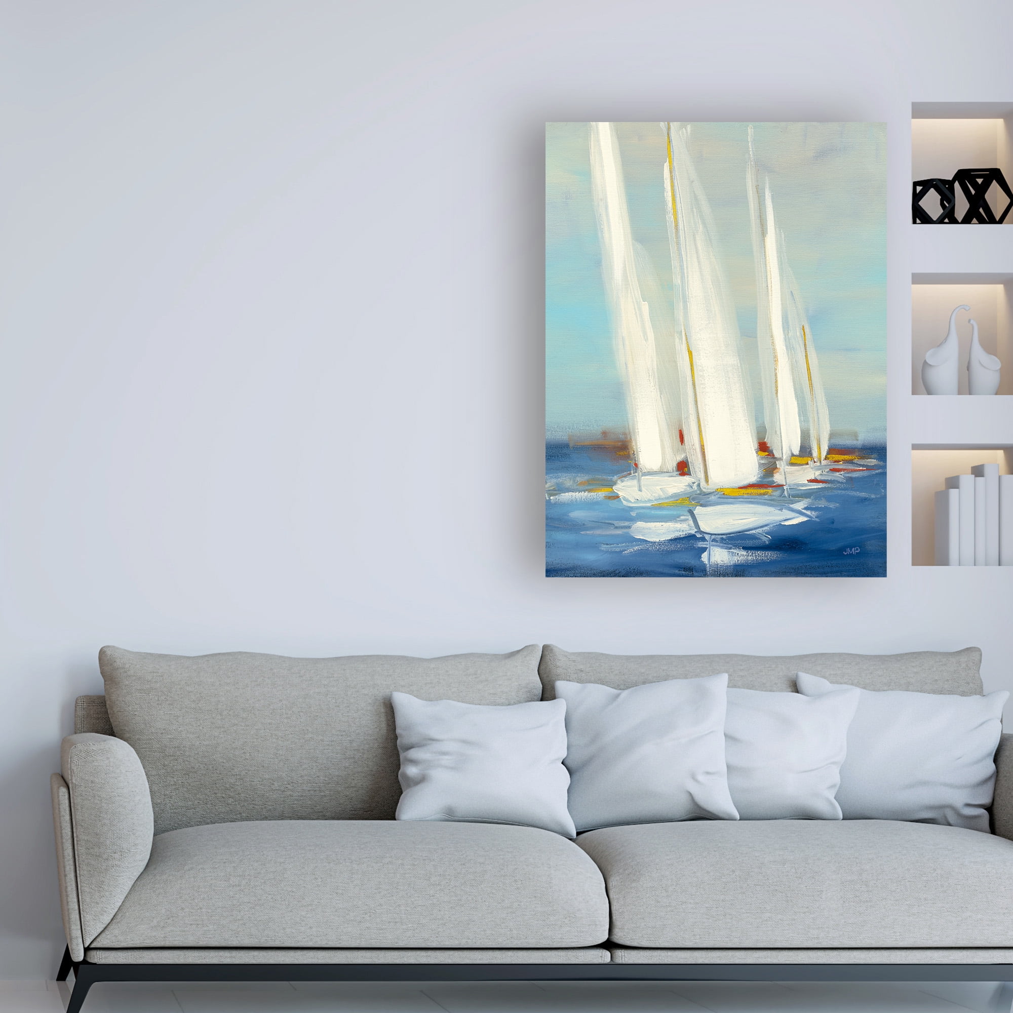 Trademark Fine Art 'Summer Regatta II Red Yellow' Canvas Art by Julia Purinton