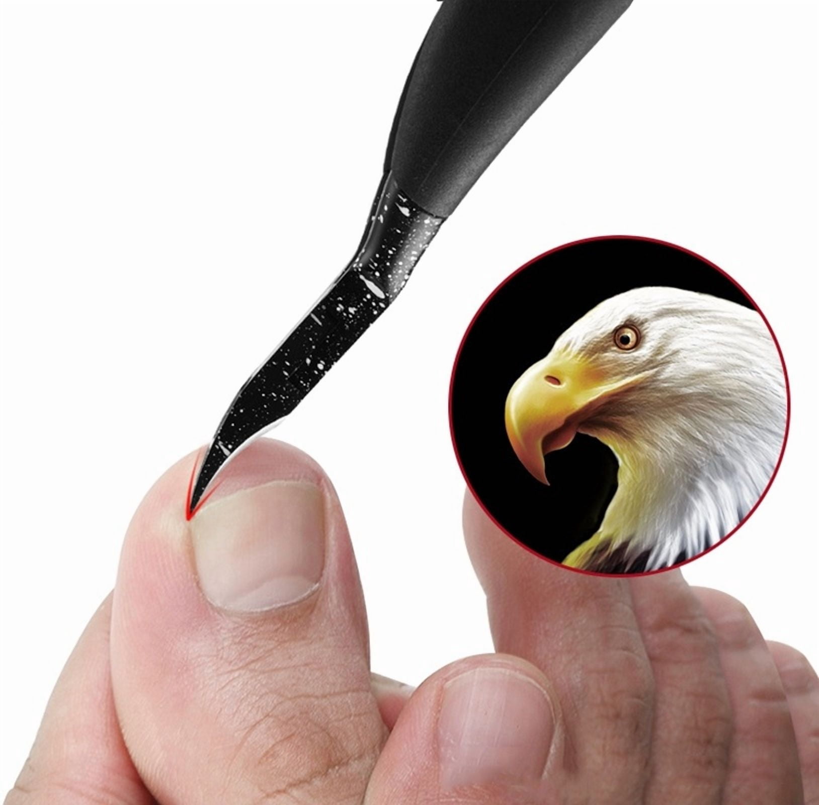 1pc Black Toenail Ingrown Nail Art Cuticle Nipper Clipper Edge Cutter Manicure Scissor Plier Tool Pedicure 11.4cm