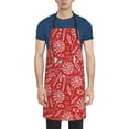 thumbnail image 2 of XMXT 1 Pcs Waterproof Kitchen Cooking Apron, Red Lollipop Candy Hand Drawn Adjustable Aprons for Women Men with Pockets, 2 of 9