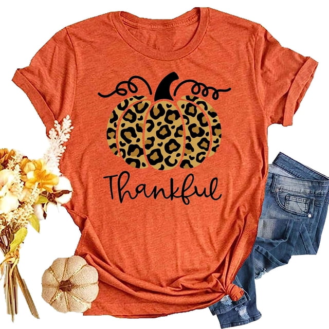 LUOGENLI Chemises pour Femme Femmes Décontracté Imprimé Animal Col Rond Manches Courtes T-Shirt Haut Stylé et Confortable Tee pour Usage Quotidien 4TG T-shirts pour Femmes T-shirts Graphiques Fête de la Saint-Patrick Orange G