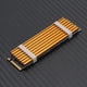 thumbnail image 4 of [Oro] Radiador M.2 NVMe Unidad Estado Sólido SSD Chaleco Enfriamiento Oblea Silicio Conductora Térmica Con Tornillos Disipador Calor NGF F2280 (Oro), 4 of 6