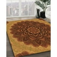 thumbnail image 3 of Ahgly Company Machine Washable Indoor Square Transitional Neon Orange Area Rugs, 6' Square, 3 of 7