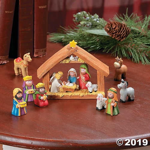 walmart outdoor christmas nativity sets
