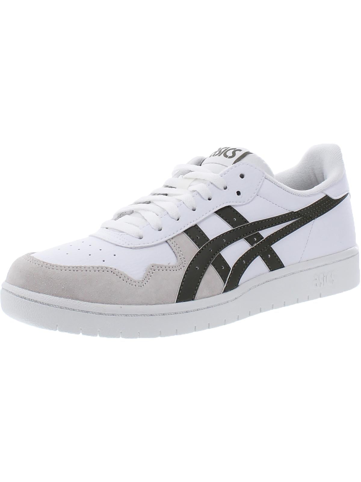 asics white leather sneakers