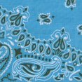 thumbnail image 2 of Carolina Hav-A-Hank Paisley Bandanna 22"X22"-Light Blue, 2 of 2