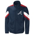 thumbnail image 2 of Men's G-III Sports by Carl Banks Navy Atlanta Braves Earned Run Full-Zip Jacket, 2 of 3
