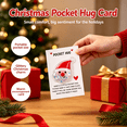 thumbnail image 2 of Pocket Hug Christmas Cards, Glitter Encouragement Greeting Cards with Inspirational Message, Mini Holiday Gift Tags for Adults Stocking Stuffers by MPOISVA, 2 of 7