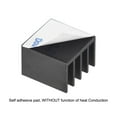 thumbnail image 3 of Uxcell 14x14x10mm Black Sticky Aluminum Heatsink Electronics Cooler 20 Pcs, 3 of 5