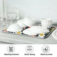 thumbnail image 7 of Strawberry Daisy Floral Dish Drying Mats Kitchen Mat Microfiber Counter Absorbent Dish Pad Drainer Rack 16"x18", 7 of 7