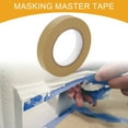 thumbnail image 2 of 1 Pc 0.8 Inches x 60.1 Yards Universal Painters Tape - DIY Car Auto Paint for Masking Tape No Residue - Crepe Paper Brown, 2 of 7