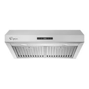 30 in. 400 CFM Ducted Kitchen Under Cabinet Range Hood in Stainless Steel