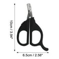 thumbnail image 4 of 1 Pc Cortauñas Duradero para Mascotas con Hebilla para Perro y Gato 3.94"x2.56" Negro, 4 of 6