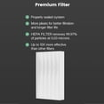 thumbnail image 6 of Replacement Filter R Compatible with Honeywell Air Purifier HPA300 HPA200 HPA100 and 5000 Series, 6 Pack HEPA Filter, Fits for Honeywell R Filter (HRF-R3 & HRF-R2 & HRF-R1), 6 of 8