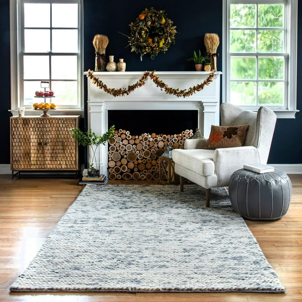 nuLOOM Hand Woven Chunky Woolen Cable Rug Area Rug - Walmart.com ...