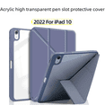 thumbnail image 1 of Adecuado para iPad10, funda protectora con ranura para lápiz, funda rígida de acrílico Air45, funda de cuero plegable con deformación Pro11, funda MINI6, 1 of 4