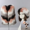 thumbnail image 4 of 1 Set Hat Sock Suit Cold Protection Stretchy Soft Non-shrink Tear-resistant Keep Warmth Acrylic Fibers Faux Fur Empty Top Beanie Boot Socks Kit for Winter, 4 of 10