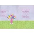 thumbnail image 2 of Designer Greetings Pink Flower Vase with Gems: Wife Easter Card, 2 of 2