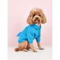 thumbnail image 5 of Pet clothes: Dog and cat hooded sweatshirt with velvet Warm and comfortable, shark shape is unique and fashionable, simple and g (Blue,5XL), 5 of 7