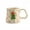 Yellow, variant on High End Floral Ceramic Breakfast Mug Irregular Cute Flower Coffee Cup with Handmade Big Handle for Tea Kitchen and Café Mugs