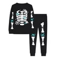 thumbnail image 5 of JAJAHO Toddler Boys Halloween Pajamas Glow In The Dark Skeleton Pjs 2 Piece Pant Sets Kids Halloween Clothes 2-8T, 5 of 9