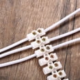 thumbnail image 3 of 50Pcs Terminal Block White Screw Terminal Connector Dual Row Electric Barrier Block 12-Position Terminal Strip,10A 380 V, 3 of 4