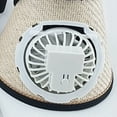 thumbnail image 2 of AYYUFE Fan Hat with Wide Brim Headband Design Men Women Foldable Sun Hat Rechargeable 360 Degree Rotating Fan Empty Top Hat ,Gift, 2 of 7