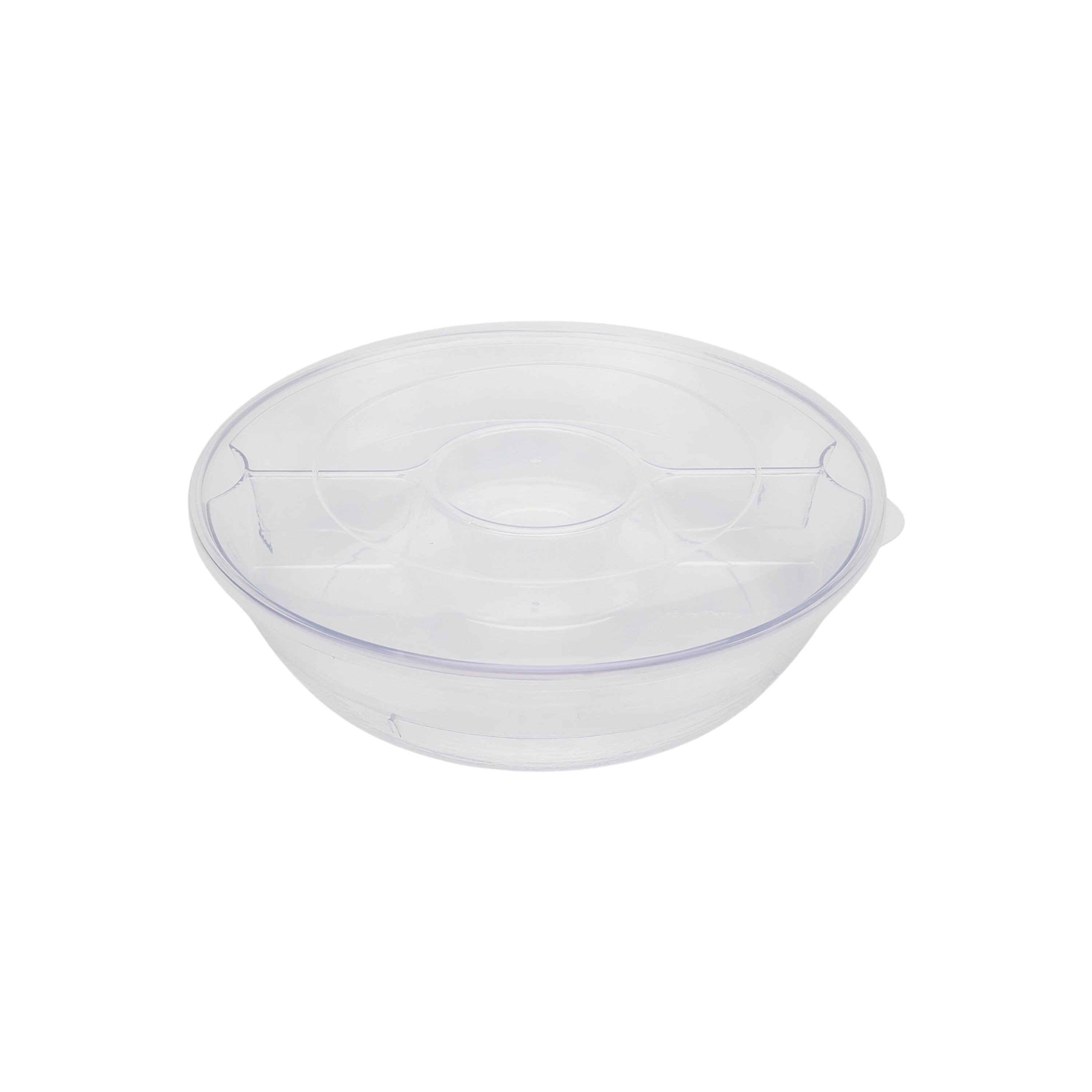 Mainstays by Becky G. & Alejandra Acrylic Appetizer on Ice Serving Tray with Lid, Clear