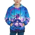 thumbnail image 3 of Youth Rare Greninja Hoodies 3D Print Pullover Hooded Sweatshirt With Pocket For Boys Girls Teen Large, 3 of 8