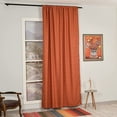 thumbnail image 2 of 3S Brother's Home Decorative Brick Curtains Extra Long Luxury Colors Linen Look Custom Made 5-25 Feet Made in Turkey Hang Back Tab ( 1 Panel ) Home Décor -(52"Wx288"L), 2 of 6