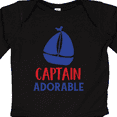thumbnail image 4 of Inktastic Captain Adorable, Sailing Boat, Sailor, Sailing Boys Long Sleeve Baby Bodysuit, 4 of 5