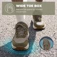 thumbnail image 2 of NORTIV 8 Men's Wide Toe Box Hiking Shoes Low Drop Waterproof Hiking Shoes for Walking Outdoor Trekking Camping Climbing Daily Fashion Sneakers, 2 of 9