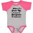 thumbnail image 3 of Inktastic Gorgeous Like My Godmother Girls Baby Bodysuit, 3 of 5