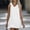 White, variant on FengLS Women's Sundress Fashion Pullover Hoodie Sweatshirt Mini Dress Casual V-Neck Sleeveless Ruffled Hem Short Dress