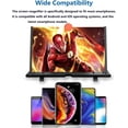 thumbnail image 3 of 20" Screen Magnifier for Smartphone, 3D HD Mobile Phone Magnifying Projector Screen Enlarger Expanders for Movies, Videos, and Gaming, Foldable Phone Stand with Screen Amplifiere(Black 20inch), 3 of 7