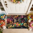 thumbnail image 5 of Easter Day Decorative Floor Mat Colorful Rectangle Rug, 23.62x15.75 Inches Non-Skid Absorbent Carpet for Front Door Kitchen Indoor Use, Dirt Proof Easy Clean Holiday Theme Home Accent, 5 of 7