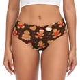 thumbnail image 1 of Fotbe Christmas Gingerbread Cookies Calzones Estampados para Mujer – Ropa Interior de Algodón, Cómoda, Suave y Elástica-Large, 1 of 6