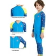 thumbnail image 3 of DIVE & SAIL Kids One Piece Long Sleeve Swimsuit Sun Protection Sunsuit Wetsuit, 3 of 13
