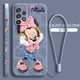 thumbnail image 2 of Funda de teléfono de dibujos animados de Minnie rosa para Samsung Galaxy A73, A54, A34, A53, A33, A52, A32, A22, A71, A51, A21S, 4G, 5G, cuerda líquida izquierda, 2 of 5