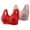 Hot Pink, variant on Kaemgyyd 2PCS Bras for Women Soft Lift up Front Closure Bras Print Push up No Underwire Bra Plus Size T Shirt Bras