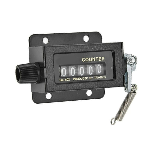 Mechanical Counter, 5 Digit Counter 0-99999 Manual Mechanical Reset Manual Stroke Counter For Printing Press, Auto Digital Counter deca