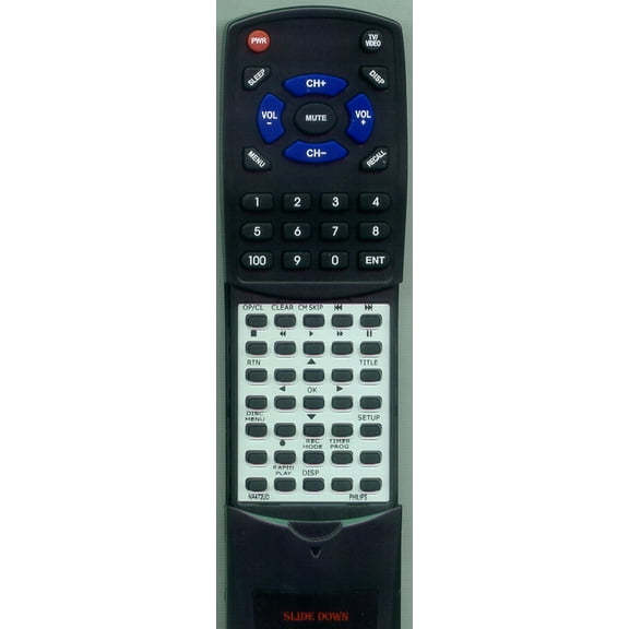 Replacement Remote for PHILIPS MSR90D6, NA472UD